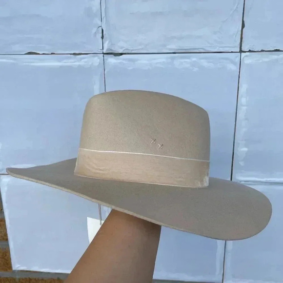 COPY - Lack Of Color Anthropologie Benson Creme/Neutral Tri Hat small main image 16
